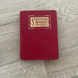 Vintage shakespeare birthday‎ book